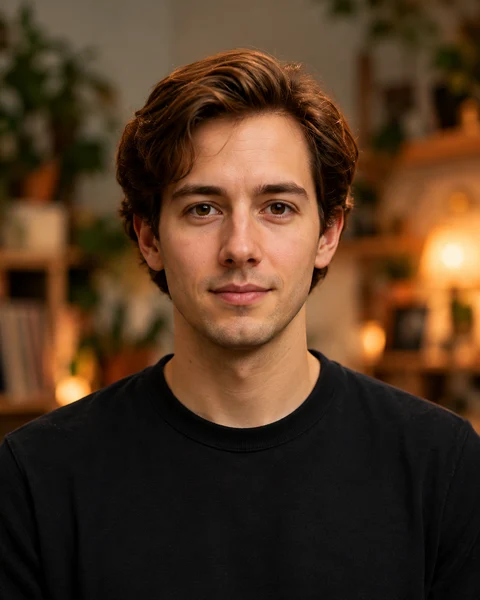 Front-facing reference portrait of the example singer